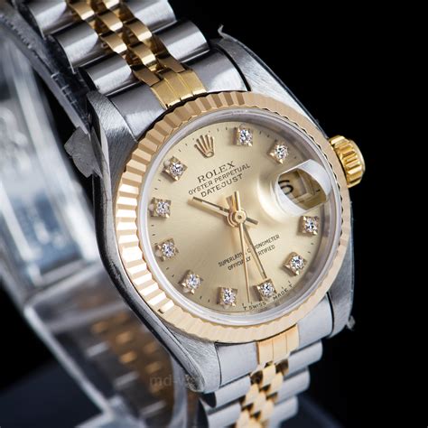 1979 rolex oyster perpetual datejust - ladies Rolex Datejust 1980s watch.